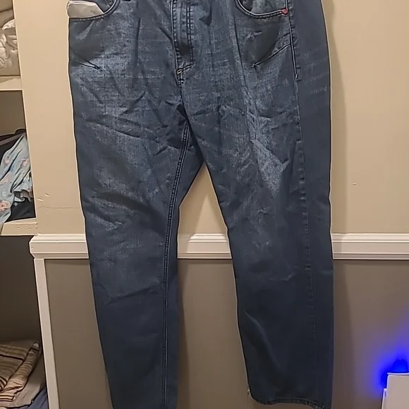 Vtg Y2K Coogi 1969 Baggy Hip-Hop Embroidered Jeans Size 42x34 - Picture 13 of 14